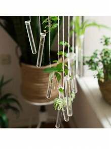 10pcs Halloween Party Transparent Plastic Test Tubes With Caps, Red Liquid Containers, Unbreakable, Suitable For Vampire Party, Science Experiments, Party Decorations, Candy Storage, Role Play