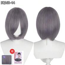 12 Inch Synthetic Wigs For Cosplay, Multi-Color Short Wigs Heat Resistant High Temperature Fiber Wigs For Holiday Costume - 彩色 - 查看 29