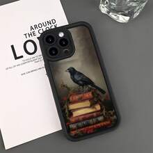 Brand New Phone Case With Gap Design, Book Crow Pattern, Compatible With IPhone 16 15 14 13 12 11 Pro Max Plus 8 7SE2 SE3 XS XR - Color Mixing - View 8