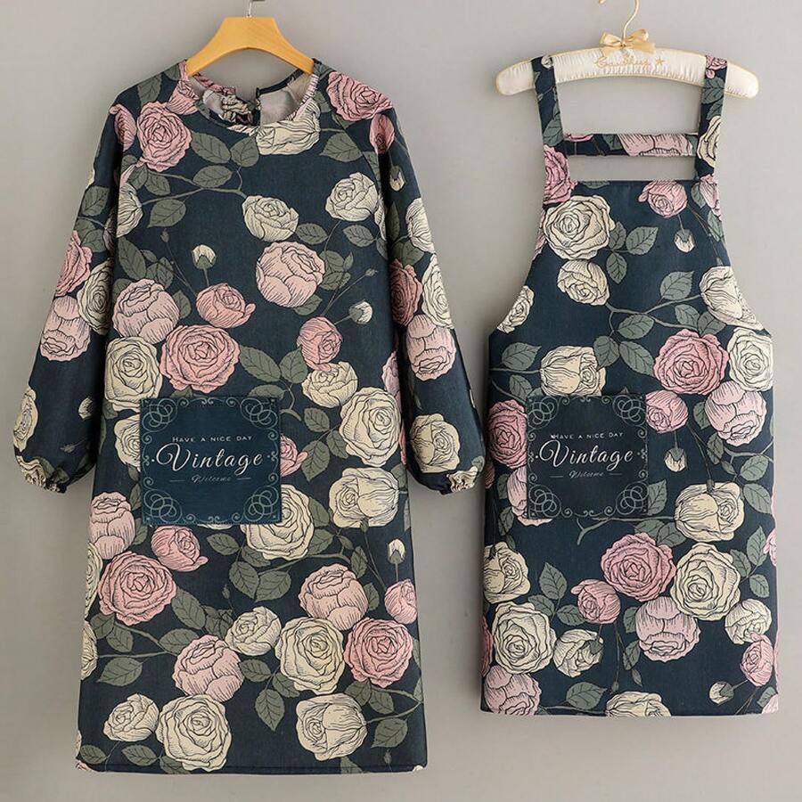 Aprons - Princess Suspender Dress [shell Flower] Blue - View 1