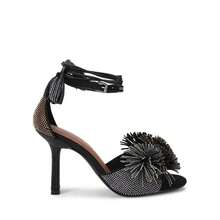 Women's Suede Pom Pom Ankle Tie Sandals - Than - Xem 1