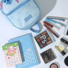 Miniso 名创优品史迪奇可爱背包，外观可爱，大容量设计，适合学生日常上学、旅行、户外活动（1个装）