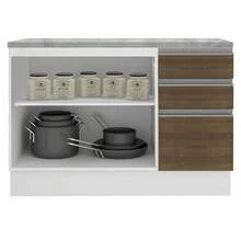 MADESA Baker's Racks - White and Brown - View 4