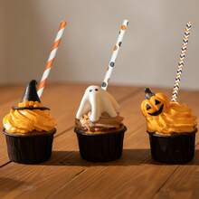 25pcs/100pcs Multicolor Mixed Red Color Paper Straws, Disposable Paper Straws With Various Patterns, 100pcs Set, Suitable For Holidays, Parties, Wedding, Anniversary, Decorative Straws For Beverages Like Milk Tea, Coffee, Juice