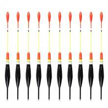 FTK 10 Pcs 0.0529 Oz/0.0705 Oz/0.0882 Oz Fishing Float Set Float, Mixed Size Carp Float Fishing Black - Black - View 12