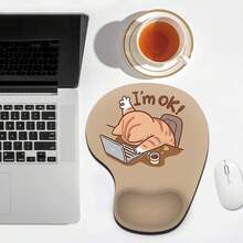 Mouse Pad Wrist Support, Ergonomic Mouse Pad With Wrist Rest, Comfortable Mouse Pad With Smooth Wrist Rest, Suitable For Non Slip Base, Computer, Laptop, Office And Home - Multicolor - View 13