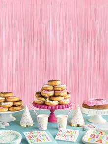 1/2/4/6pcs, Maca Pink Babe Shower Theme Party Background Decoration Rain Curtains, Gender Reveal Party Background Decoration Hanging Decoration Rain Curtains, 1st Birthday Newborn Girl Party Room Decoration Supplies, Gender Reveal Party Wedding Birthday Party Photo Prop, Birthday Hanging Decoration, Baby Shower Gift, Babe Shower Decoration, Gender Reveal Decoration, First Tooth Party Decoration, I Got My First Tooth - Maca Pink - View 9