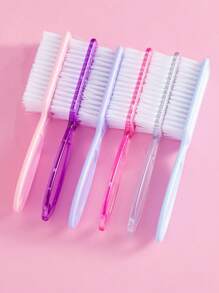 2 pezzi Spazzola per unghie, Spazzola per pulire le unghie, Spazzola per la pulizia delle mani, Spazzola per scrubbing di dita e piedi, Spazzolino per pedicure e unghie, Set di spazzole per la pulizia, Trasparente