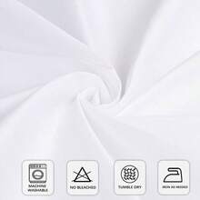 8 Packs White Table Cloth Rectangle 60x102 Inch For 6 Foot Rectangle Tables, Wrle Resistant Polyester Fabric Tablecloth Washable Rectangular Table Covers For Dining Wedding Party Buffet - 白色+++8+件裝+-+60+x+102+英寸 - 查看 4