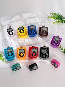 Boxed Handy Electronic Counter, LED Display Screen, Hundred Reminder Counter, Elegant Appearance Easy To Wear On Hand, Suitable For Prayer Counting, Exercise Counting, Knitting Counting, Etc. - Multicolor - View 5