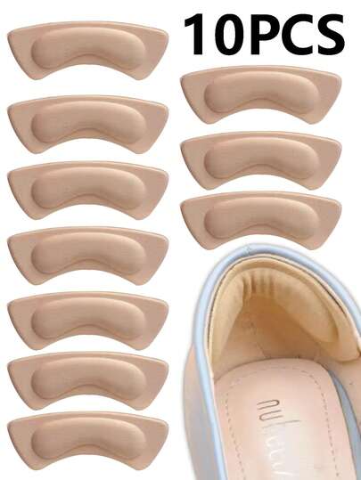 10 件柔软舒适防摩擦鞋跟垫，防止鞋跟滑落，适用于女鞋、男鞋、运动鞋、冬鞋