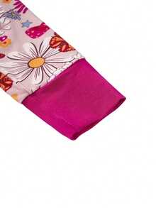 Bamboo Long-Sleeve Baby One-Piece Hand-Drawn Butterfly Rainbow Print - Nhiều màu - Xem 5