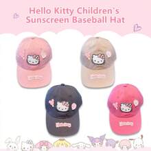 Sanrio 1pc Sanrio New Summer Cat Adjustable Baseball Cap - Breathable Polyester Fiber, Four Season Cat Sun Hat Baseball Cap, Y2k Style Baseball Cap - Ideal Choice For Valentine's Day, Birthdays, And Party Gifts