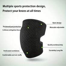 Heavy Duty Knee Pad Unisex Adjustable Large Kneeling Pad With Thick EVA Foam Padding(Single Pack)