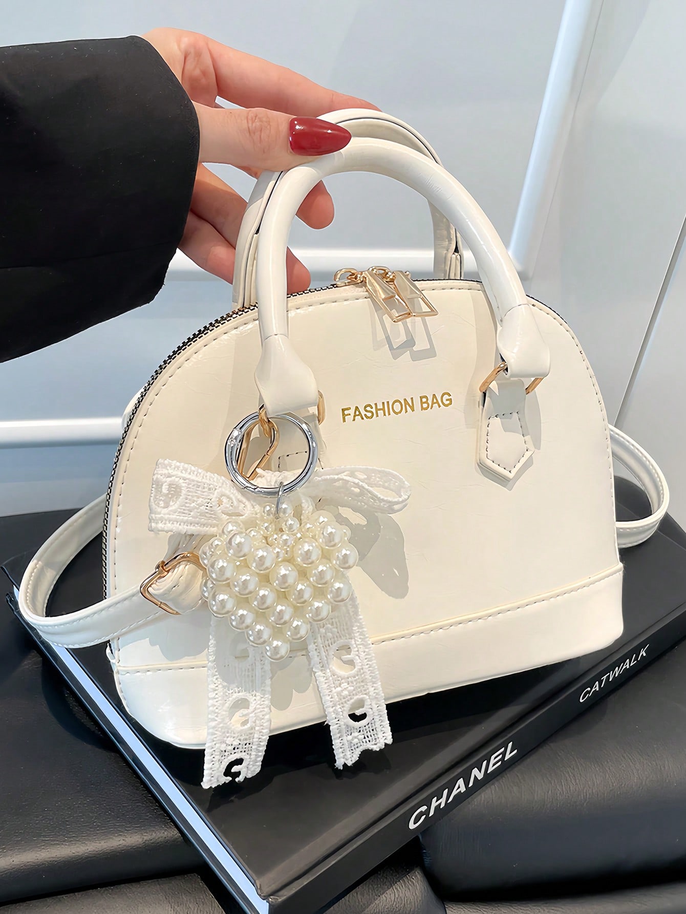 حقيبة كلاسيكية متعددة الاستخدامات بنمط التمساح، حق...