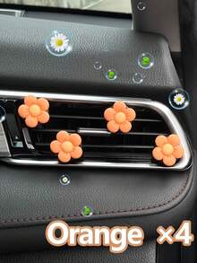 4 pièces Diffuseur de parfum pour aération de voiture en forme de fleur mignonne, décoration intérieure de voiture personnalisée, style de déesse - A - Voir 6