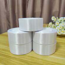 4厘米缎带花礼品包装，手工玫瑰花瓣，可用于花束，适合婚礼、派对、节日装饰 - 彩色 - 查看 17