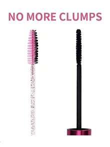 100 支一次性睫毛膏棒、用于睫毛延长的水晶眉刷、粉色睫毛刷（带容器） - 粉色 - 查看 4