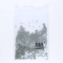 1440pcs White AB SS3-SS30 Round Glass Rhinestone With Silver Bottom For Clothing And Accessories - White AB - View 17