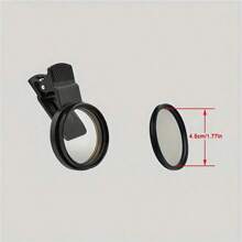 1pc Universal Anti-Reflection CPL Polarizing Filter For Smartphone And DSLR Cameras, Compatible With Various Devices, No Battery Required, Glare Reduction