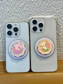 Vintage Floral Magnetic Phone Grip Stand, Multi-Function Expandable Holder Compatible With All Phones - Multicolor - View 4