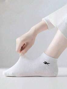 1/6/10/15 Pares de calcetines cómodos y transpirables para hombre, tipo náutico, de unicolor clásico negro/blanco/gris, adecuados para uso diario en todas las estaciones - Multicolor - Ver 4