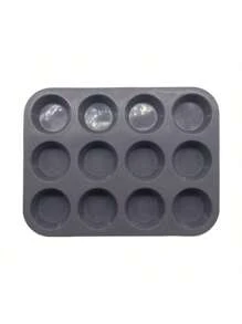 1 Piece Silicone Muffin Pan-12 Cup Muffin Cupcake Baking Pan, Non-Stick Silicone Cupcake Molds For Baking Muffin, Cake, Tart, Bread, Brownie - Multicolor - View 7