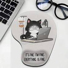 Mouse Pad Wrist Support, Ergonomic Mouse Pad With Wrist Rest, Comfortable Mouse Pad With Smooth Wrist Rest, Suitable For Non Slip Base, Computer, Laptop, Office And Home - Multicolor - View 10