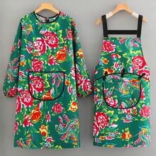 Aprons - Fiore del Nordest [versione A bretelle] rosso + maniche + cappello - Visualizzare 2