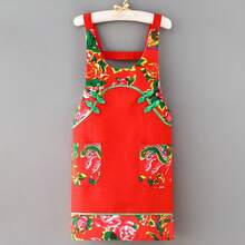 Aprons - Fiore del Nordest [versione A bretelle] rosso + maniche + cappello - Visualizzare 7