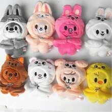 Outfit per il 5° incontro fan degli SKZ STAY KPOP - Bambola con mantello SKZ 5'LOCK 15cm. Bambola magnetica ATE 10cm Peluche. Regali per i fan di Straykids STAY, regali di compleanno, regali per coppie, regali per adulti, regali di laurea, regali di Natale