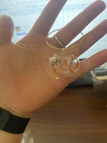 1 Cute Transparent Cat Hair Storage Box, Pendant, Twisted Egg Cat Hair Storage Capsule Twisted Egg Pack Keychain Pendant Collection Pet Souvenirs