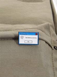 1Pc New Personalized Program Box Brooch Cross-Border Creative Cartoon Programmer Computer System Commemorative Badge, Windows XP Task Failed Successfully Enamel Needle Computer Pops Up Error Message Programmer Brooch Medal Jewelry Gift Office Accessories Shirts Jacket Halloween Pins,Autumn-Winter Accessories,Suitable For Teens, Youth,Men,Casual, Outdoor, Athletic, Vacation, Graduation Gifts, Birthday, Daily Wear Clothes Pin Funny Cute Teacher Gifts Halloween Accessories Teachers Day00 Costume Accessories Bag Charms Christmas - Multicolor - View 7