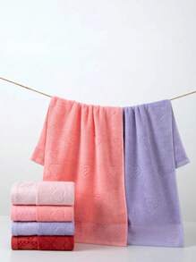 1/3/5/8 pièces Serviettes, couleurs assorties, motif jacquard en forme de cœur, rectangulaire 34 x 74 cm, convient pour les hommes, les femmes, les couples, les adultes, le lavage du visage, le séchage des mains, la maison, la salle de bain, l'hôtel, la salle de sport, les voyages, la cuisine, le salon, le spa
