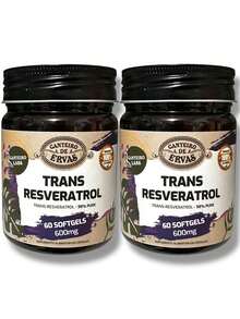 Trans Resveratrol 95% Pure 600mg 60 Softgels Herb Garden - Otros - Ver 3