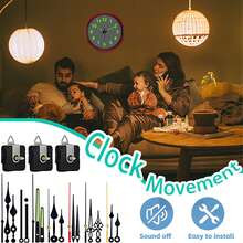 3 Stück Quarz Uhrwerk mit Lautlosem Mechanismus, Wellenlänge 16mm 23mm 31mm, beinhaltet 7 Sets Uhrzeiger, DIY Wanduhr Reparatur Set, geeignet für Wanddekoration & Geschenke, Heimdekoration, Raumdekoration