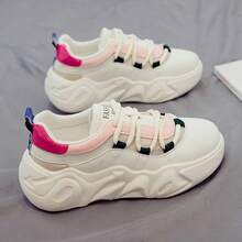 Women Chunky Shoes - 玫紅 - 查看 4