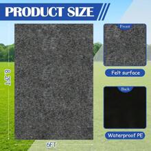 10 X 10 FT Outdoor Storage Shed, Waterproof Storage Shed Flooring, Soft Patio Furniture Carport Washable With Non-Slip Backing, Storage Shed Not Included (10x10FT) - 6x8.2英尺 - 查看 5