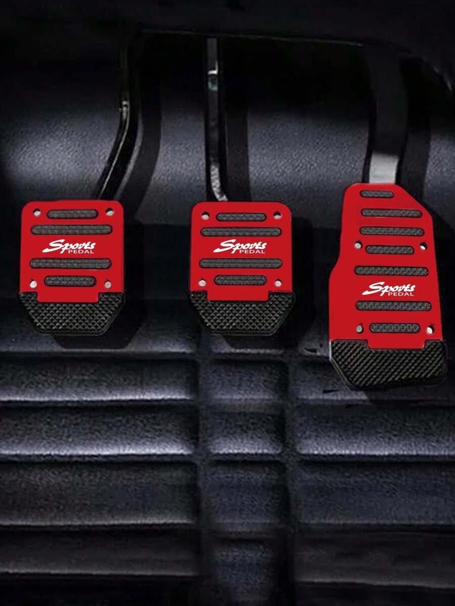 3pcs Universal Auto Brake Accelerator Foot Pedal