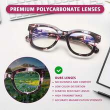 3 Pack Oprah Style Reading Glasses Blue Light Blocking Computer Readers Fashion Quality With Spring Hinge Eyeglasses For Women - Mixed Color - View 4