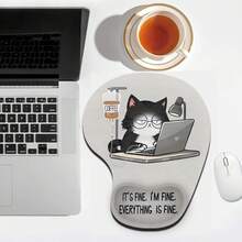 Mouse Pad Wrist Support, Ergonomic Mouse Pad With Wrist Rest, Comfortable Mouse Pad With Smooth Wrist Rest, Suitable For Non Slip Base, Computer, Laptop, Office And Home - Multicolor - View 14