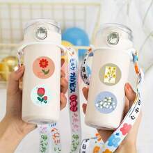 500Pcs Spring Sticker Roll Stamp Stickers Floral Stickers Stickers Plant Stickers Aesthetic Stickers Vinyl Waterproof Stickers Aesthetic Laptop Sticker Pack Skateboard Stickers Water Bottle Stickers Notebook Stickers,School Supplies,Back To School