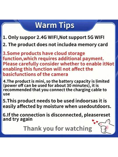 1pc Mini Small Camera, Hidden Radio Camera Bracket, WIFI Connection, Can Be Controlled By Mobile APP To Horloge Monitor, Living Room, Office Car Outdoor. view 11