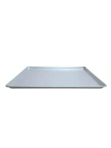 2 Piezas De Bandeja De Horneado Rectángular de Aluminio, 65cm x 45cm, Gran Capacidad, Adecuado Para Hornear Galletas, Pan, Macarrones, Verduras Al Horno - Gris Claro - Ver 4