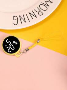 1 件女士圆形 LED 数字挂表电子表，适合节日礼物和日常佩戴 - 彩色 - 查看 15