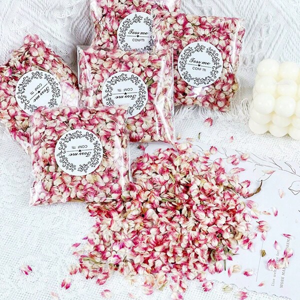 1pc/1pacote/5pacotes/10pacotes de pétalas de flores de osmanthus vermelho, adequadas para decoração de interiores, casamento, confetes para festas de aniversário, sabonetes artesanais DIY, velas e artesanatos com fragrâncias