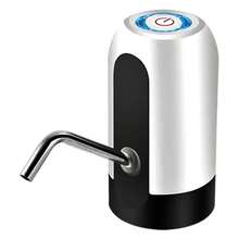 Black Water Bottle Pump USB Charging Auto Electric Water Dispenser Pump One Click Bottle Water Pump One Click Auto Switch Drinking Dispenser - Blanco - Ver 6
