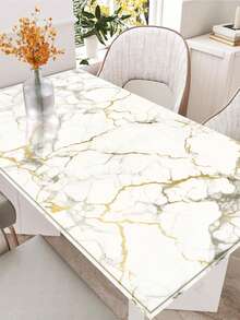 1卷厨房防水防油墙贴，加厚耐热大理石纹理壁纸，金色、灰色和白色可选，适用于油烟机翻新，可定制DIY壁纸，适用于厨房橱柜和台面 - 彩色 - 查看 4