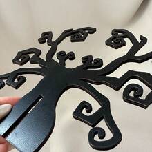 1/2/3 piezas Adornos de madera 3D con árbol negro fantasma vintage, centro de mesa ideal para comedor, dormitorio, sala de estar, ventana, escritorio, oficina, dormitorio, aula, centro comercial, accesorios decorativos, suministros para fiestas de Halloween, regalo sorpresa exclusivo de Halloween para amigos y seres queridos