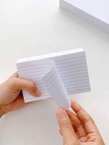Index Cards 3x5inch; 200 Pages/100 Sheets Of Ruled White Notepad Cards 3 X 5 Flashcards For, Note-Taking And To-Do Lists - White - View 3
